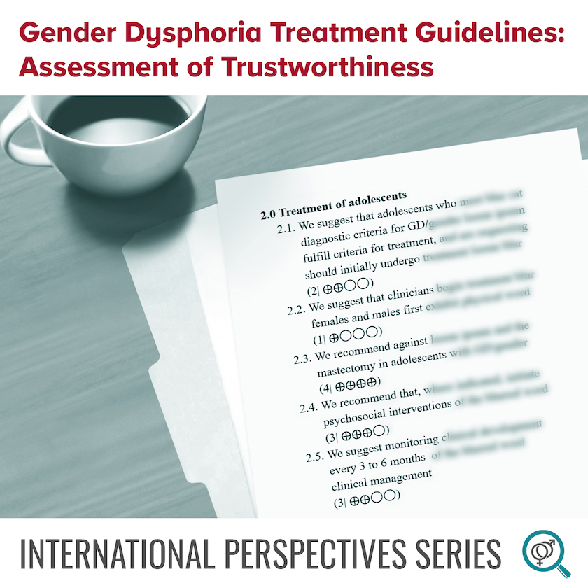 Gender Dysphoria Treatment Guidelines: Assessment of Trustworthiness Banner